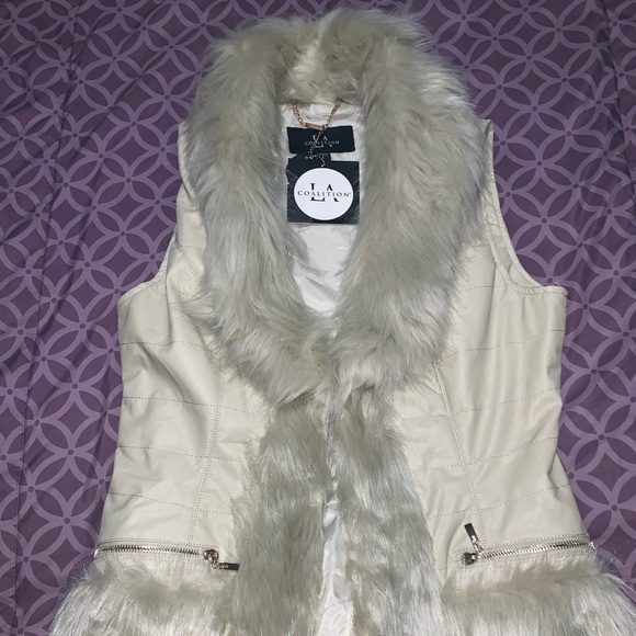 Coalition LA Jackets & Blazers - LA Coalition faux fur vest